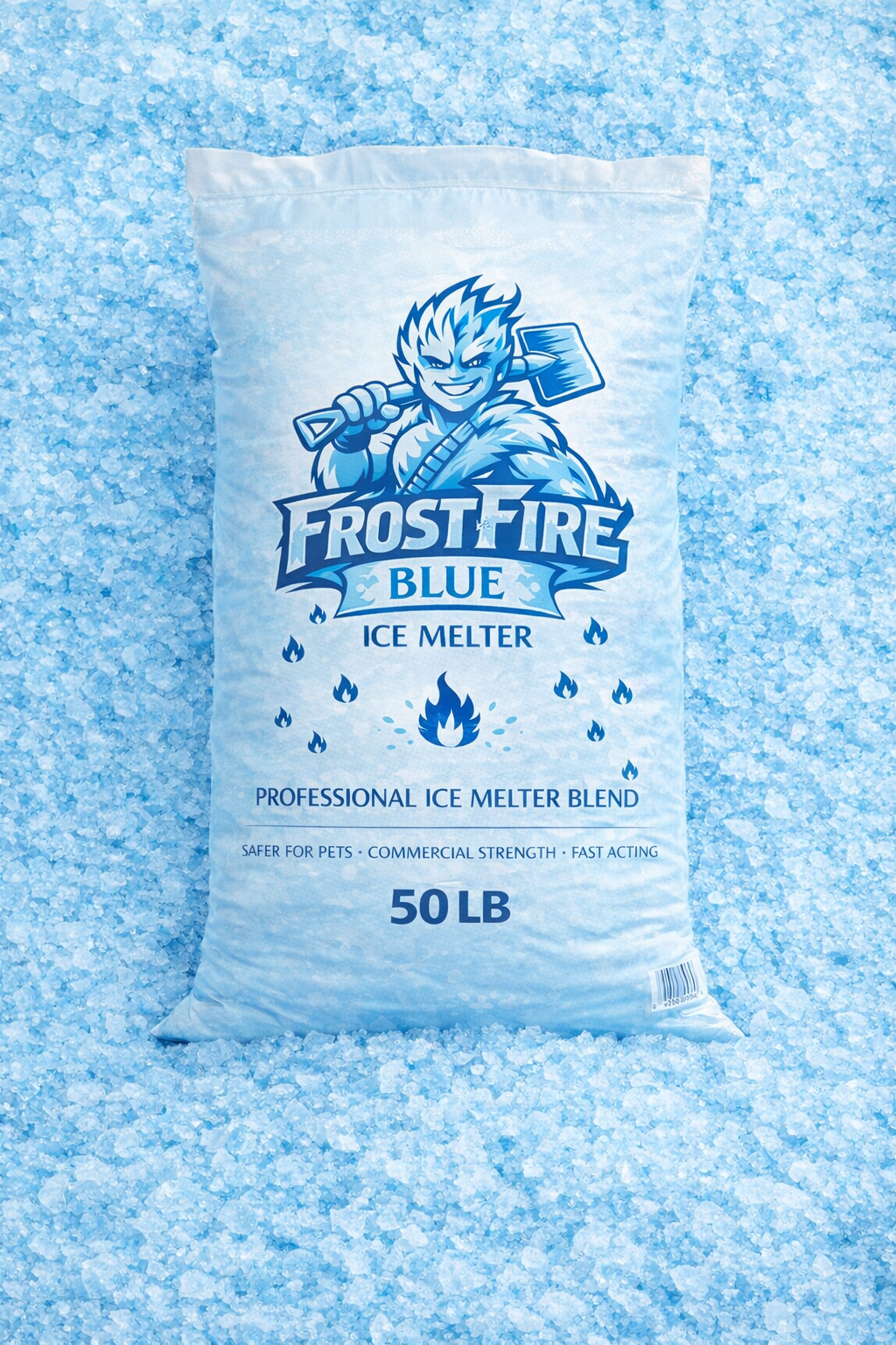 FrostFire Blue Commercial Ice Melt 50lb Bag