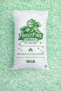 FrostFire Green Ice Melt Blend with Calcium Pellets - Premium Ice Melter